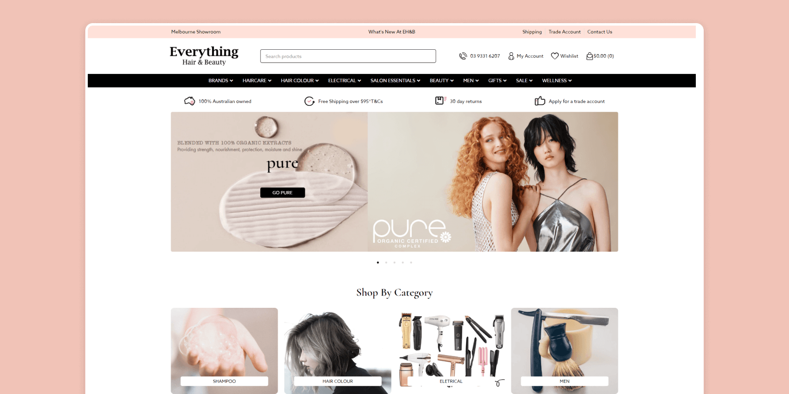 After website redesign: modern home page with smoother navigation and a strong foundation for growth