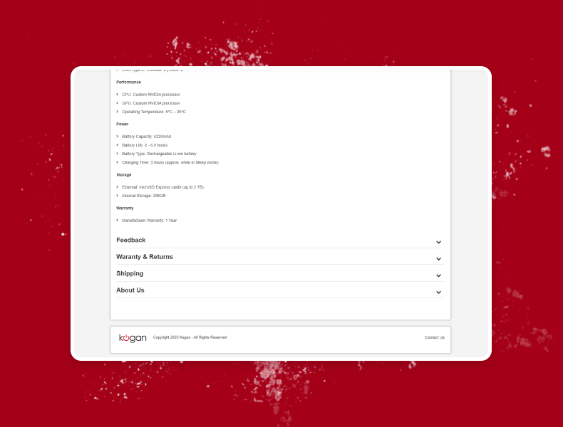 Clearly structured warranty and policy sections that are simple to read and understand