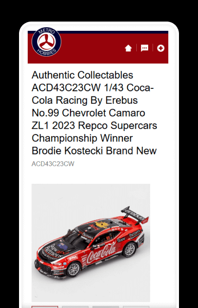 Mobile product gallery with clear images and key highlights visible at a glance