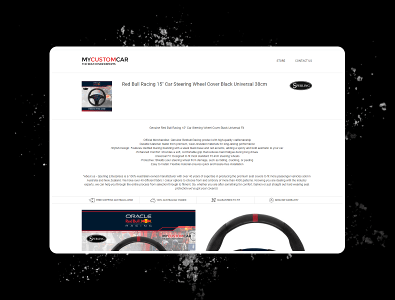 Product gallery with clear imagery supporting fitment and feature comparison