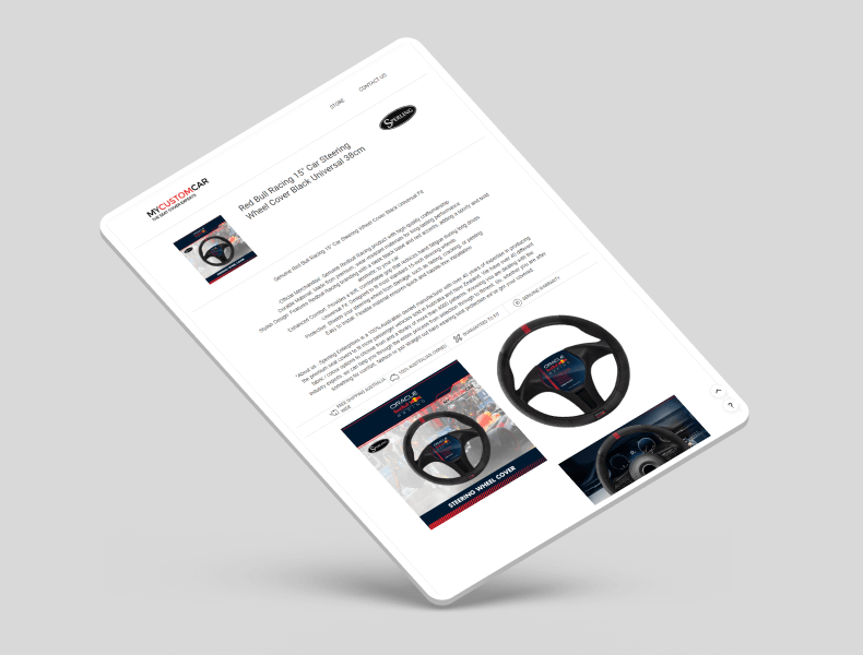 Tablet view showing structured content blocks and strong visual hierarchy