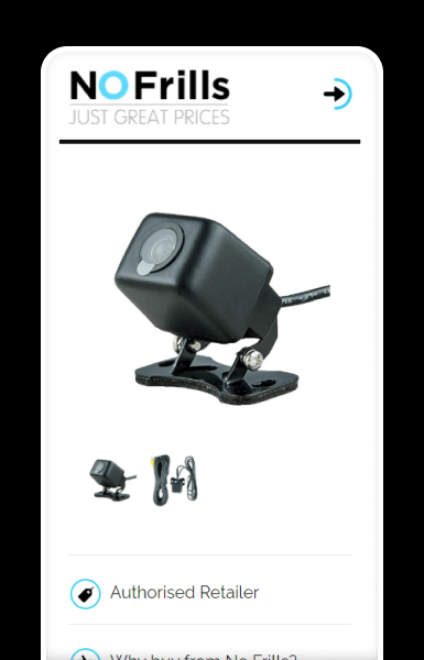 Mobile product gallery with clear imagery and key details visible at a glance