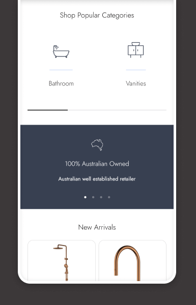 Mobile view of Renolink Shopify homepage below the fold, ensuring seamless experience for shoppers on the go