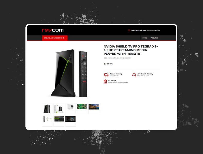 Product image gallery with clear thumbnails and highlighted details for easy comparison