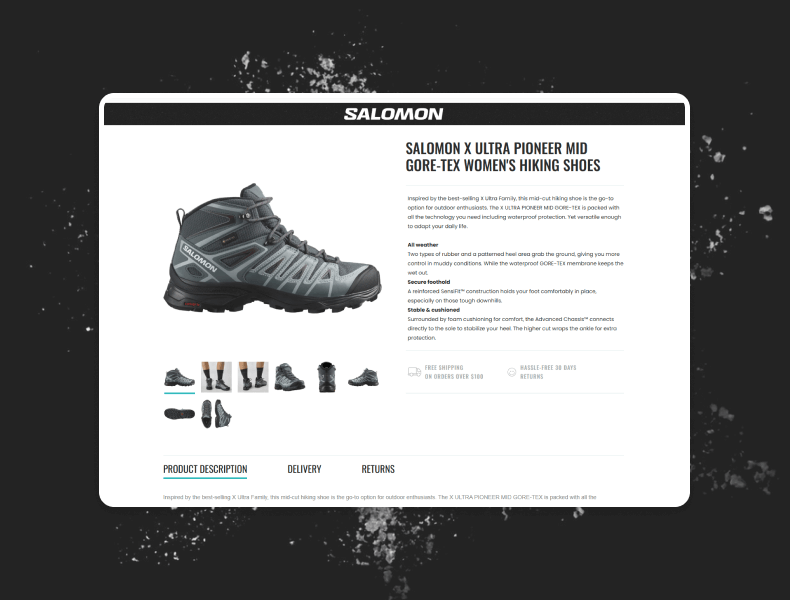 Product gallery showing multiple angles with clear highlights for easy comparison