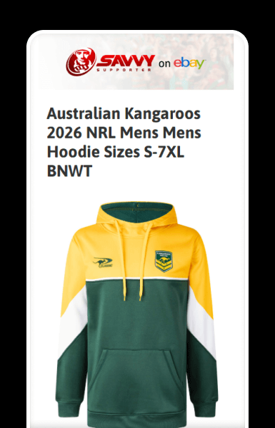 Mobile product gallery with strong imagery and key details visible at a glance