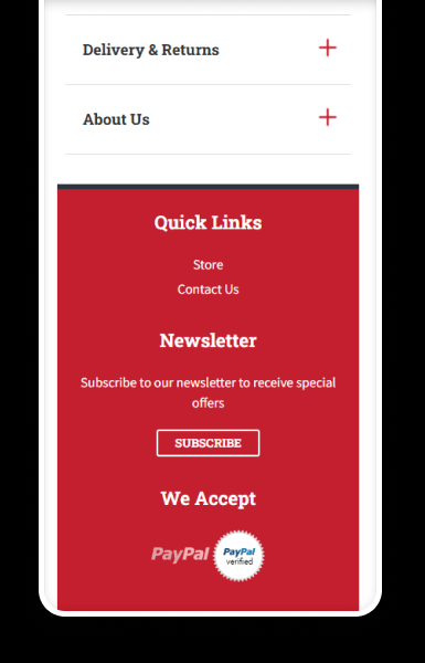 Mobile-friendly policy tabs keeping important information easy to access