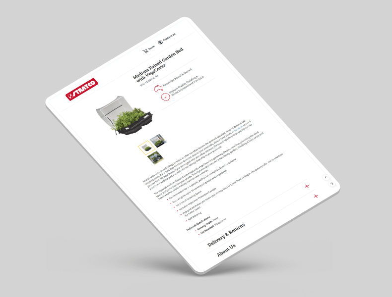 Tablet view showing strong visual hierarchy and readable content