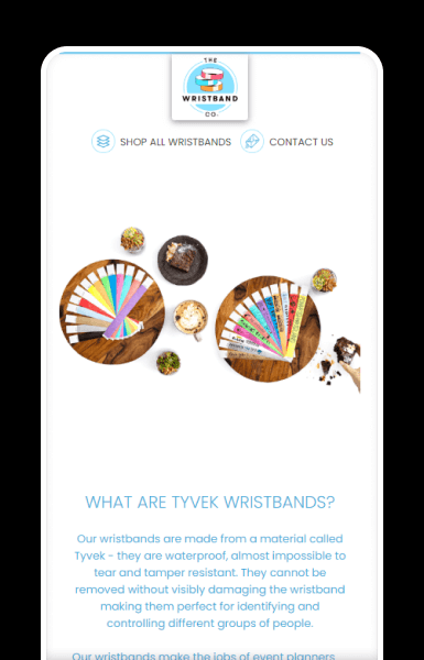 Mobile product gallery with swipe-friendly images and key highlights visible