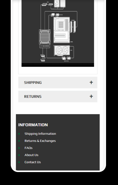 Mobile-friendly policy tabs keeping key information accessible