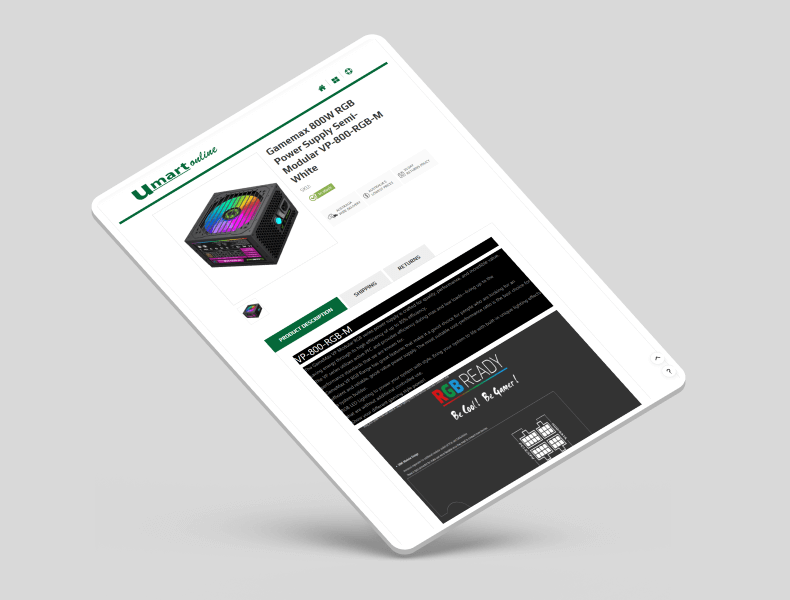 Tablet layout showing structured content blocks and strong hierarchy
