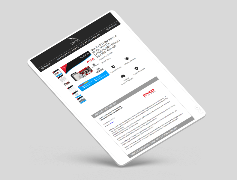 Tablet view showing balanced spacing and strong content hierarchy