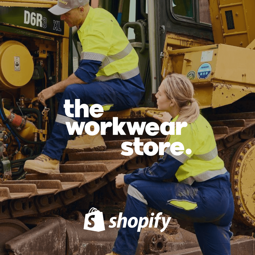 Theworkwearstore Shopify store design