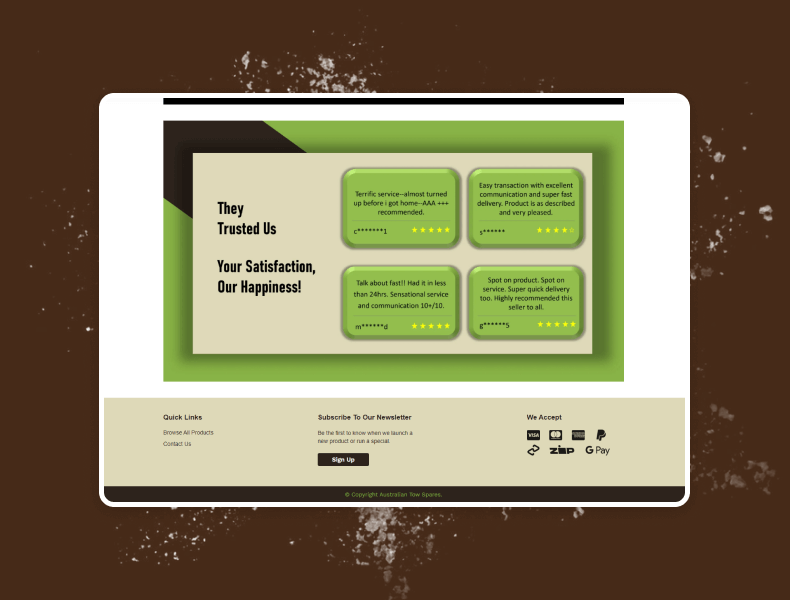 Organised policy and related products sections supporting informed decisions