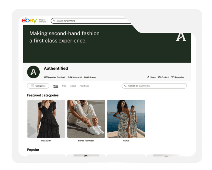 eBay Listing Template Design Authentified