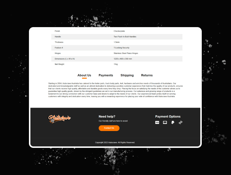 eBay Listing Template Design | Autocrave