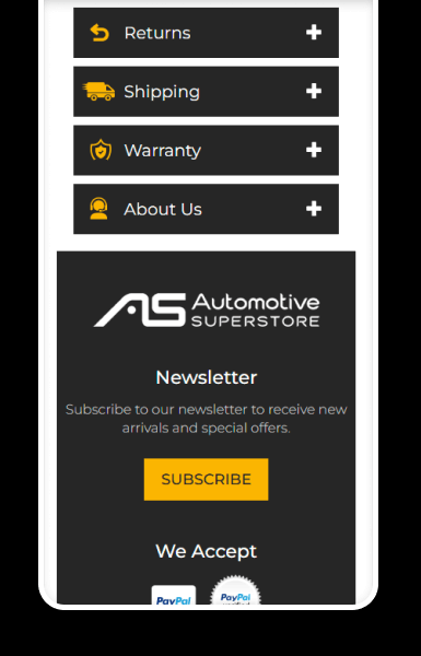 Mobile-friendly policy tabs designed for quick access and readability