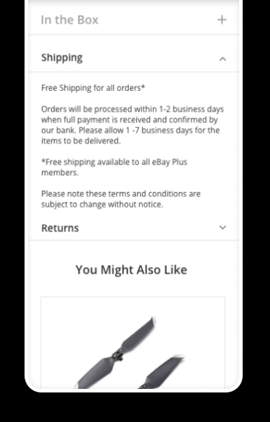 Mobile-friendly policy tabs that keep important information accessible without clutter