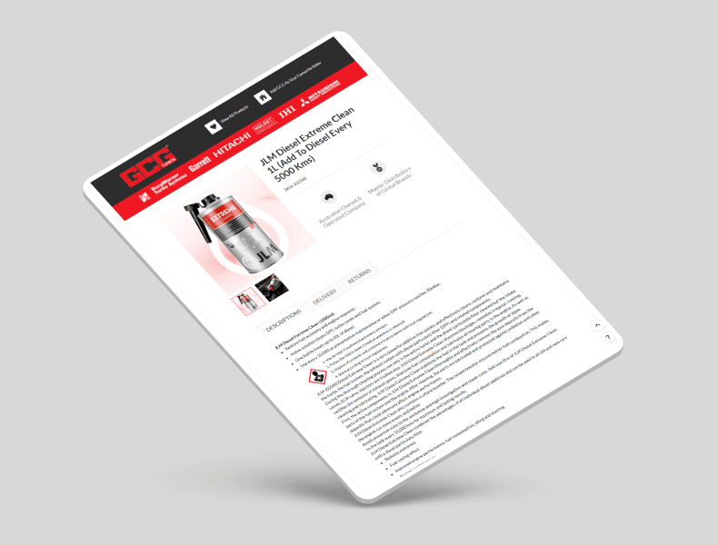 Tablet view showing balanced spacing and readable product information