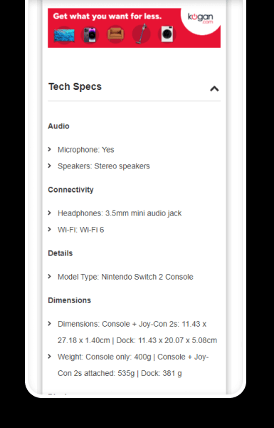 Mobile-friendly policy tabs that keep important information accessible without clutter
