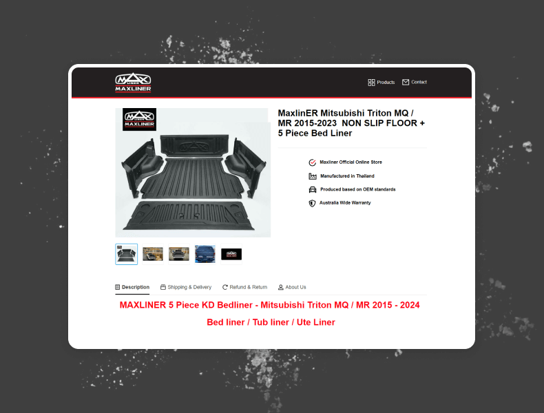 Product gallery showing key angles and highlights for easy comparison