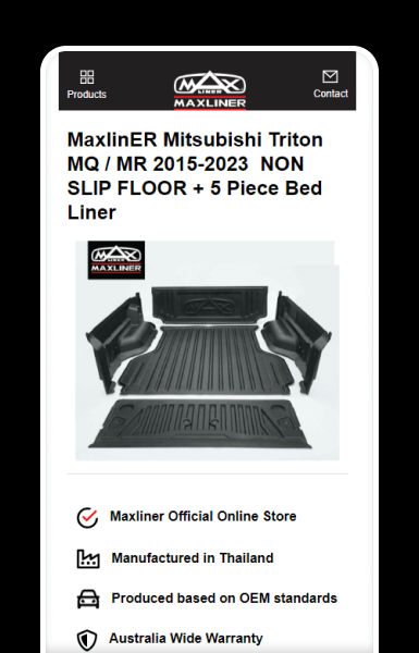 Mobile product gallery with clear imagery and key details visible at a glance