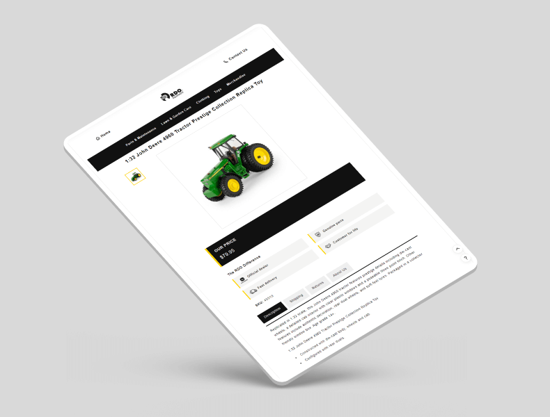 Tablet view showing balanced spacing and clear content hierarchy