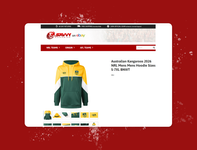 Product gallery with clear imagery and simple highlights that support confident buying