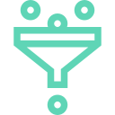 Icon representing conversion optimisation, improving speed, SEO, and checkout to boost sales and reduce drop-offs