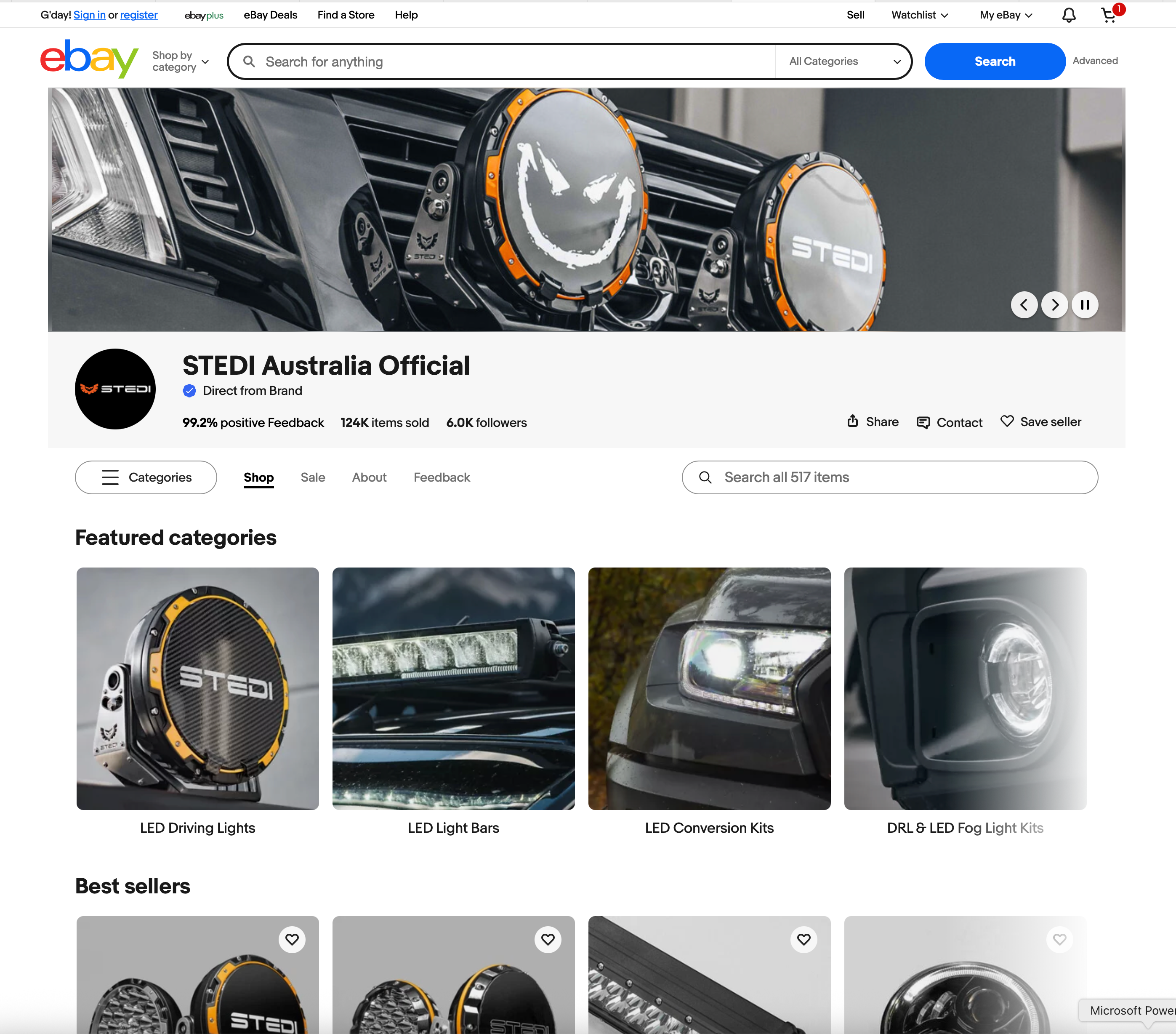 Branded STEDI eBay listing template showing structured layout, product highlights, and clear information flow