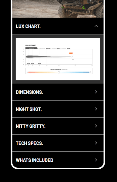 Mobile-friendly policy tabs designed for quick scanning and easy access