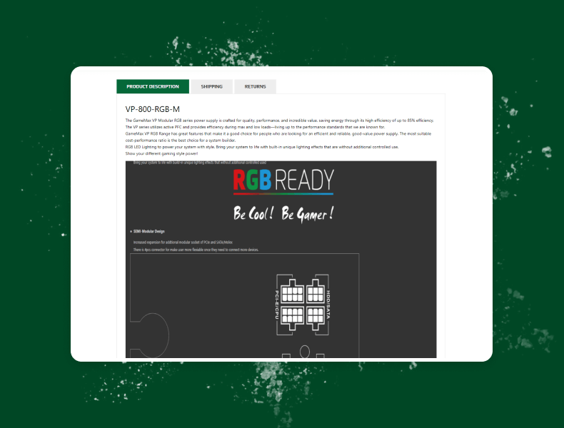 Organised warranty and store information sections designed for fast reference