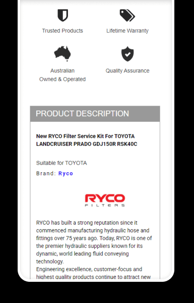 Mobile-friendly policy tabs keeping important information accessible